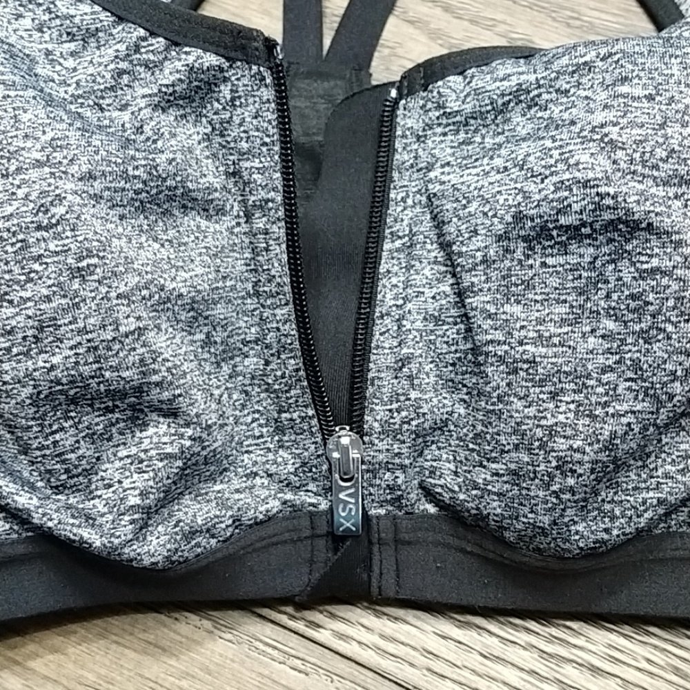Victoria Secret VSX Sports Bra With Zipper 32D - Picture 4 of 8